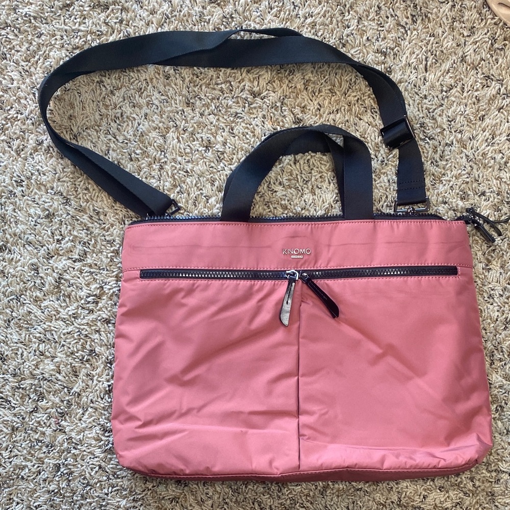 Crossbody Laptop Bag in Rose